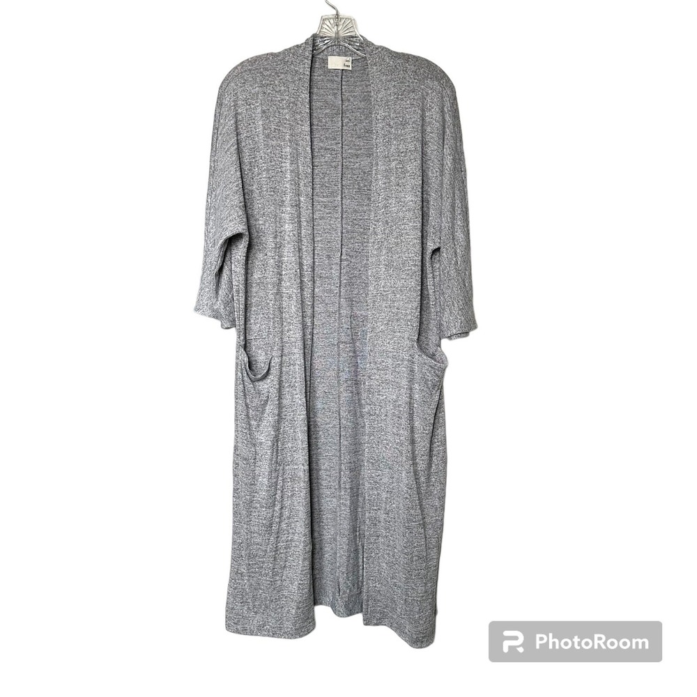 Aritzia Wilfred Free Gray Duster Cardigan Womens S Boho Casual Office Work